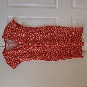 Boden Cherry Print Jersey Cotton Dress Sz 10